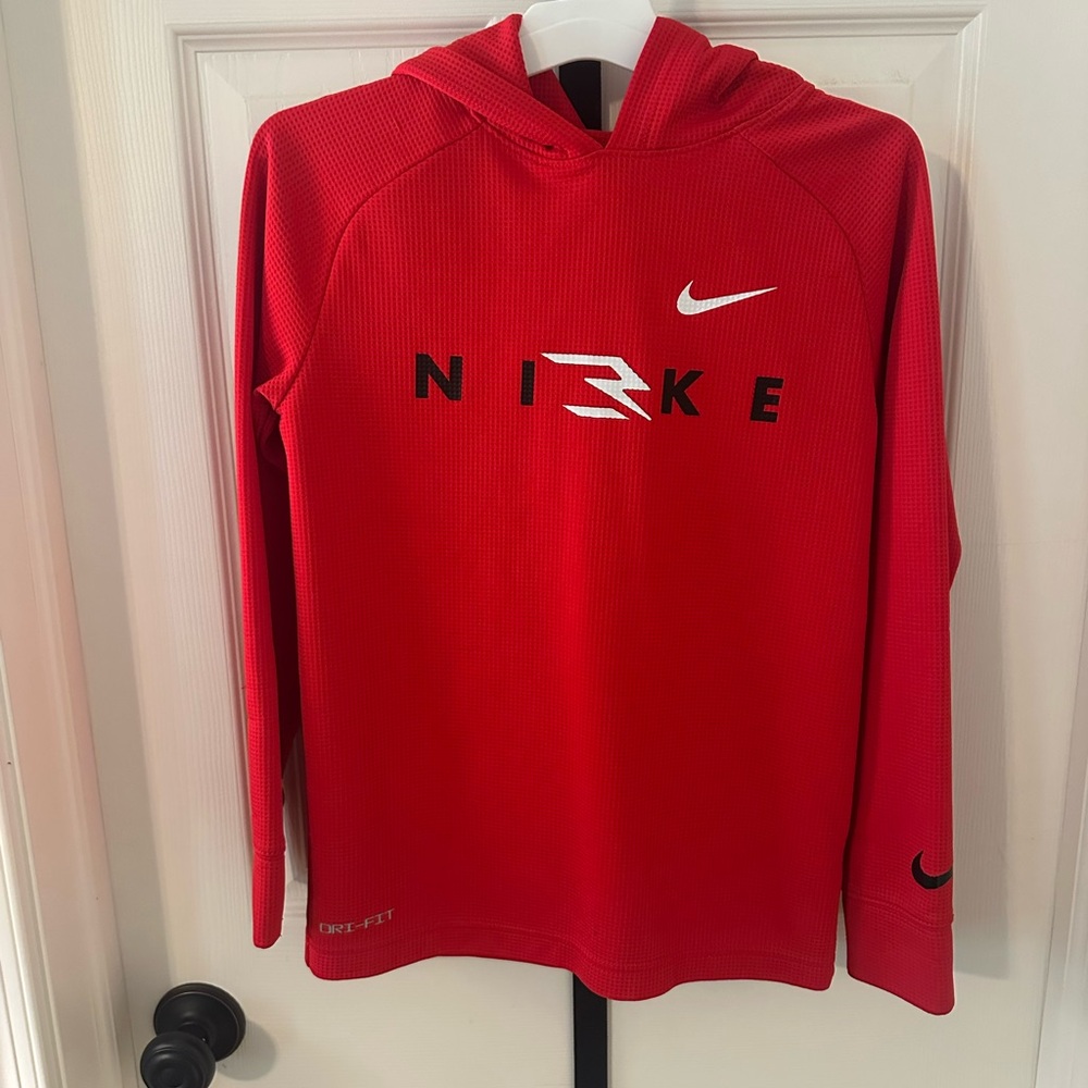 Nike Kid’s Vibrant Red Dri-FIT Pullover Hoodie